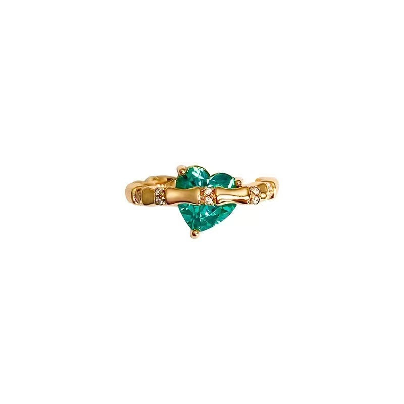 Green Heart Ring