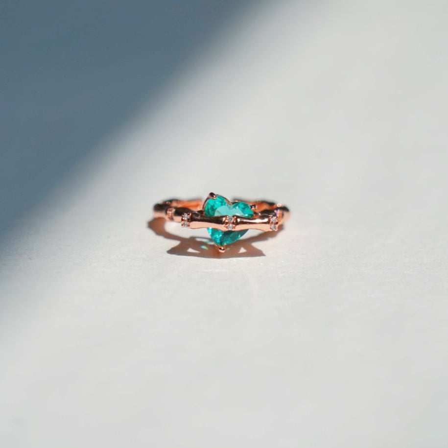 Green Heart Ring