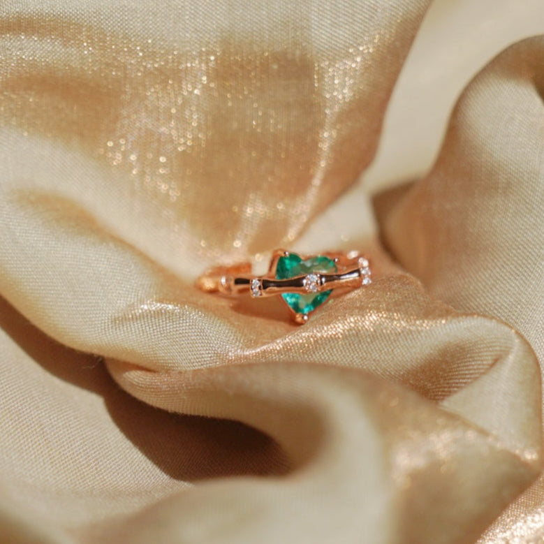 Green Heart Ring