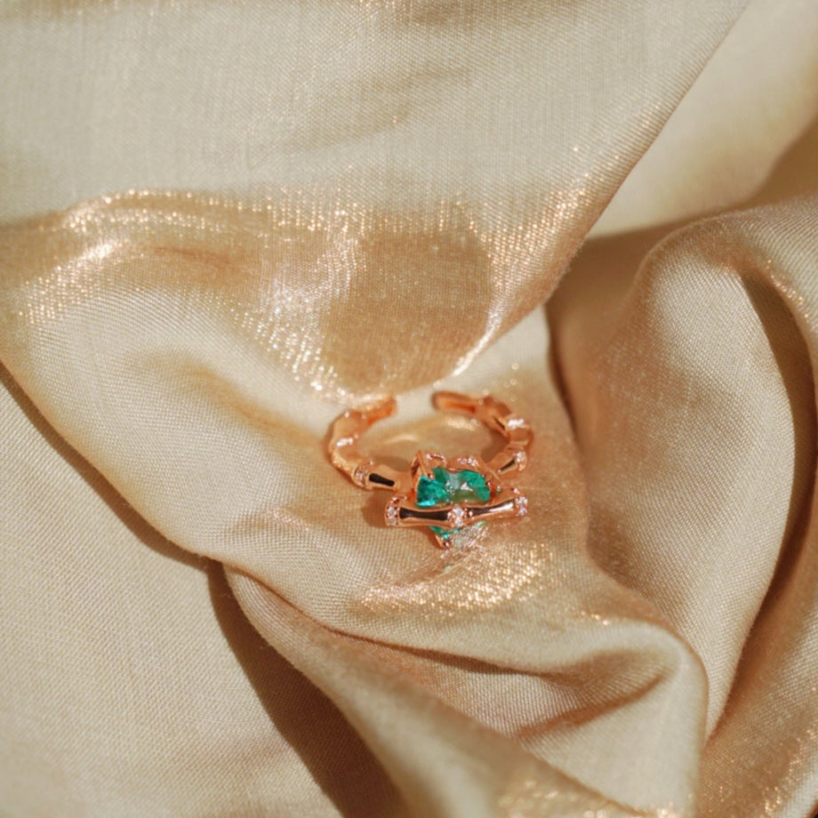 Green Heart Ring