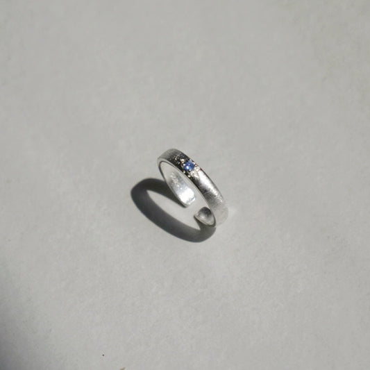 Tiny Blue Zircon Ring