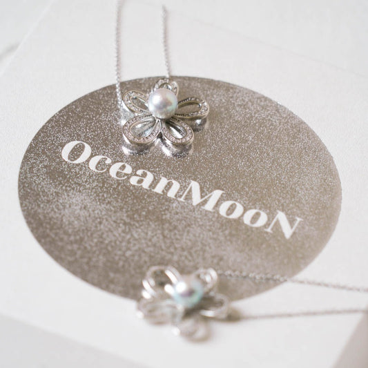 Flower Madama Akoya Pearl Necklace
