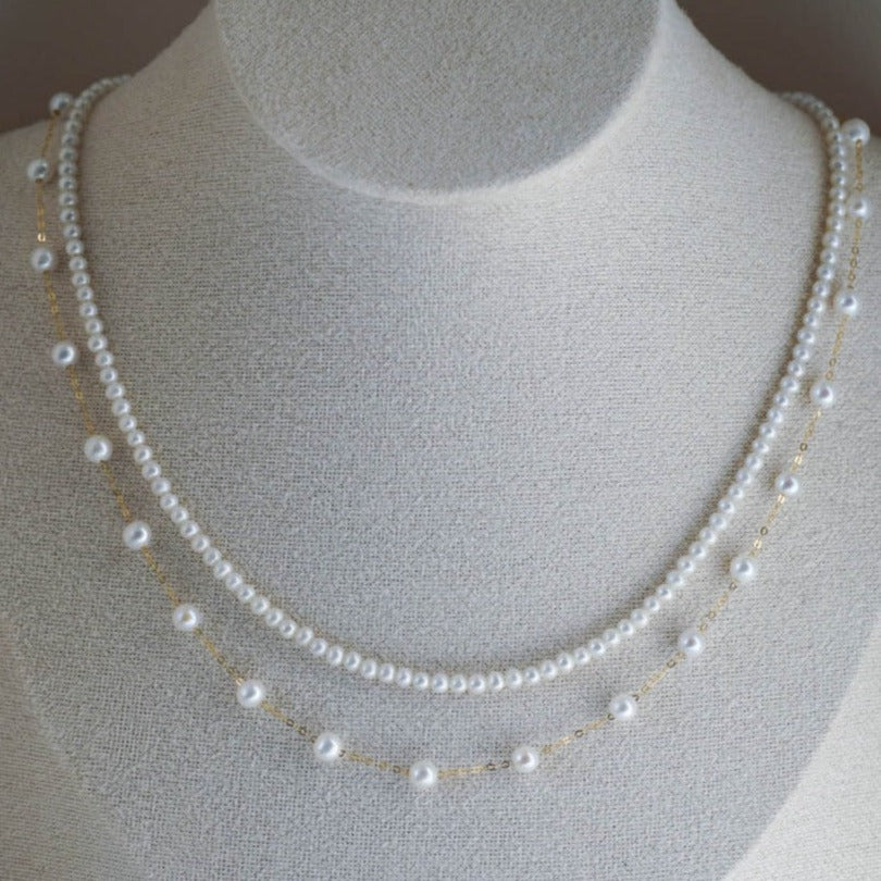 Babysbreath Pearl Necklace