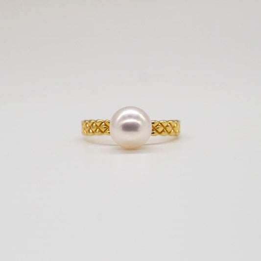 Lozenges Akoya Pearl Ring