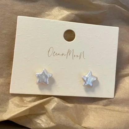 Baroque Star Pearl Studs