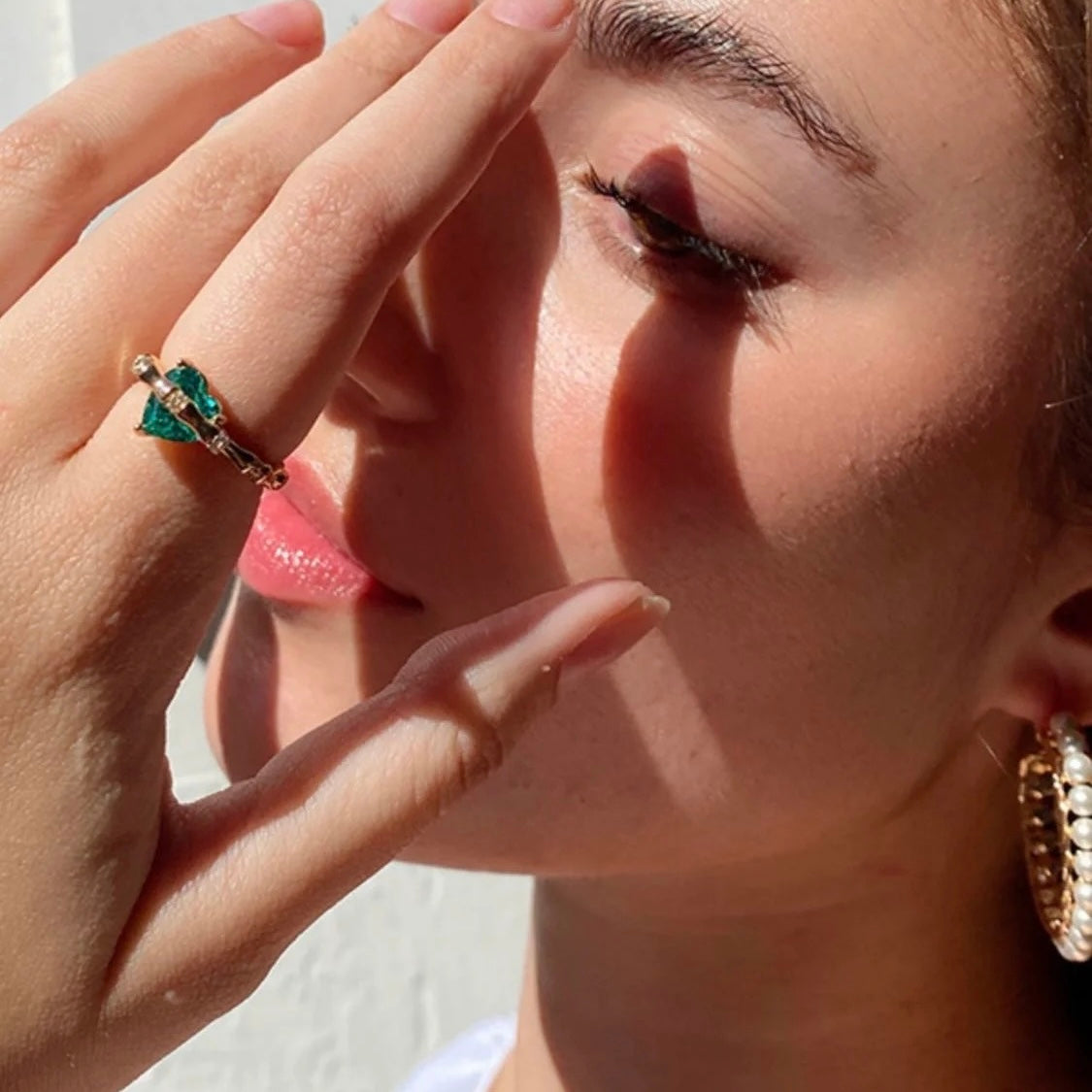 Green Heart Ring