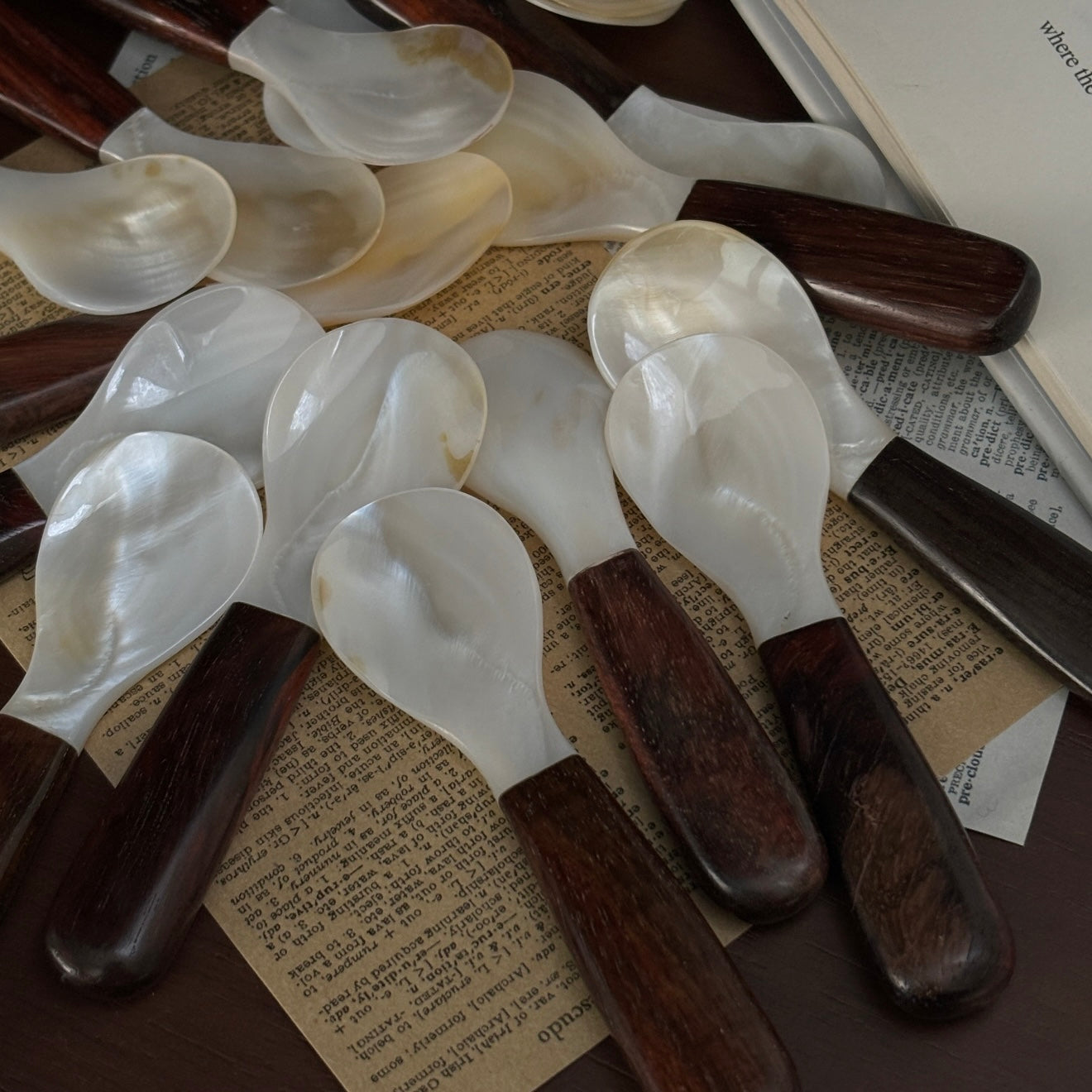 Shell & Rosewood Spoon