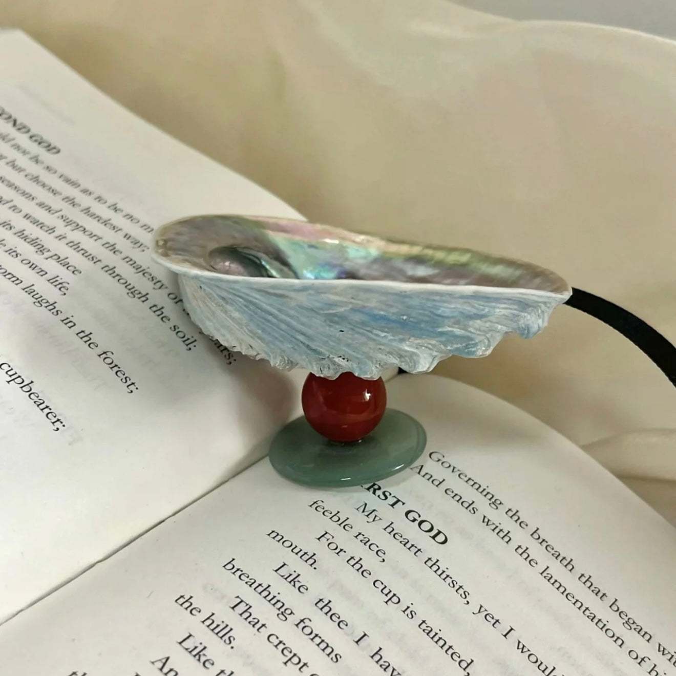 Blue Abalone Crystal Display