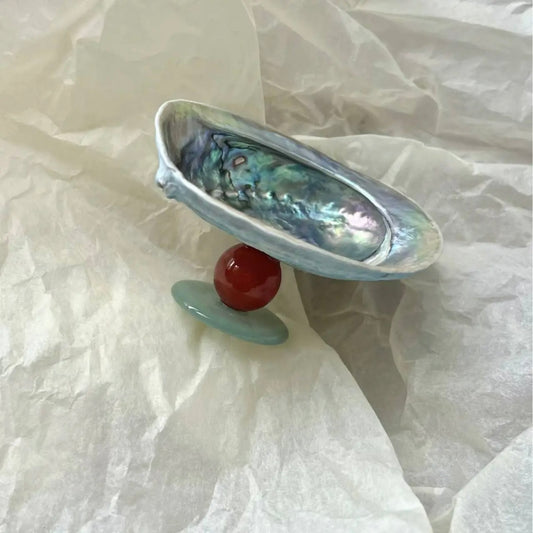 Blue Abalone Crystal Display