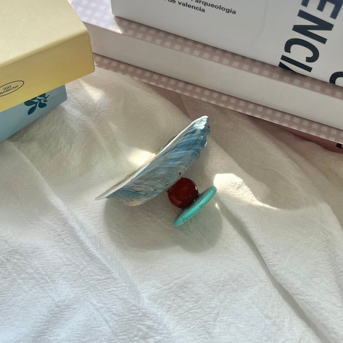 Blue Abalone Crystal Display