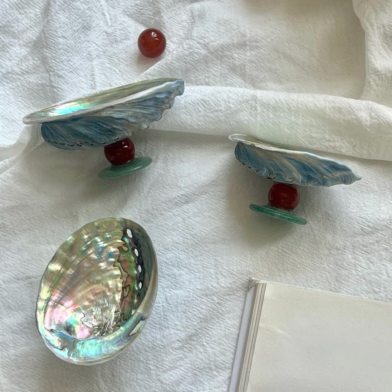 Blue Abalone Crystal Display