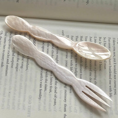Wave Shell Spoon & Fork