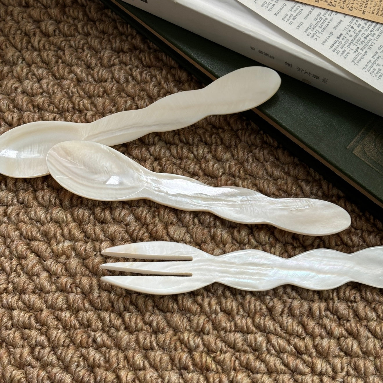 Wave Shell Spoon & Fork