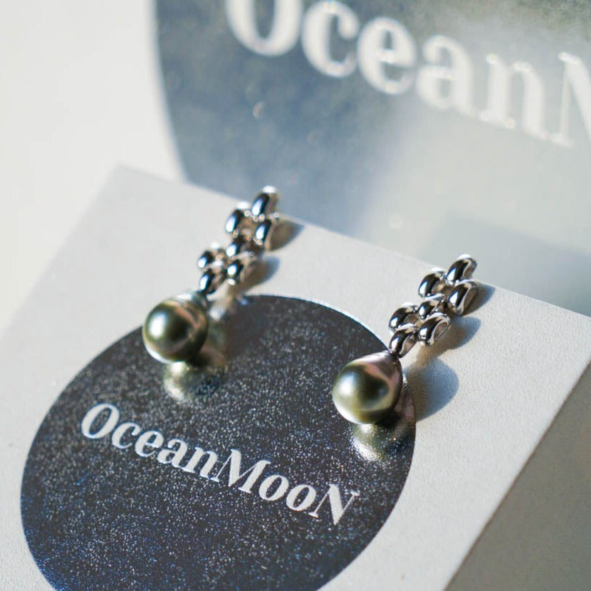 Chain Tahitian Baroque Pearl Earring