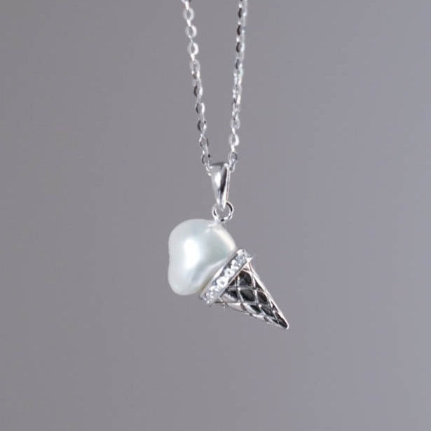 Ice Cream Baroque Pearl Necklace