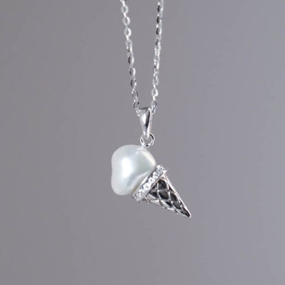 Ice Cream Baroque Pearl Necklace