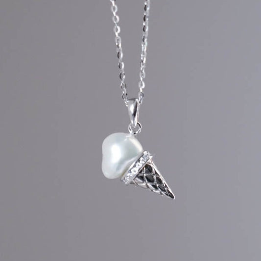 Ice Cream Baroque Pearl Necklace