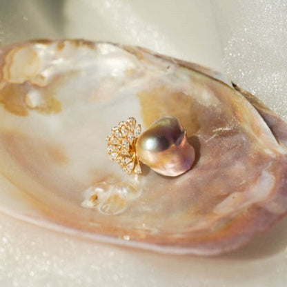 Cowry Baroque Ring