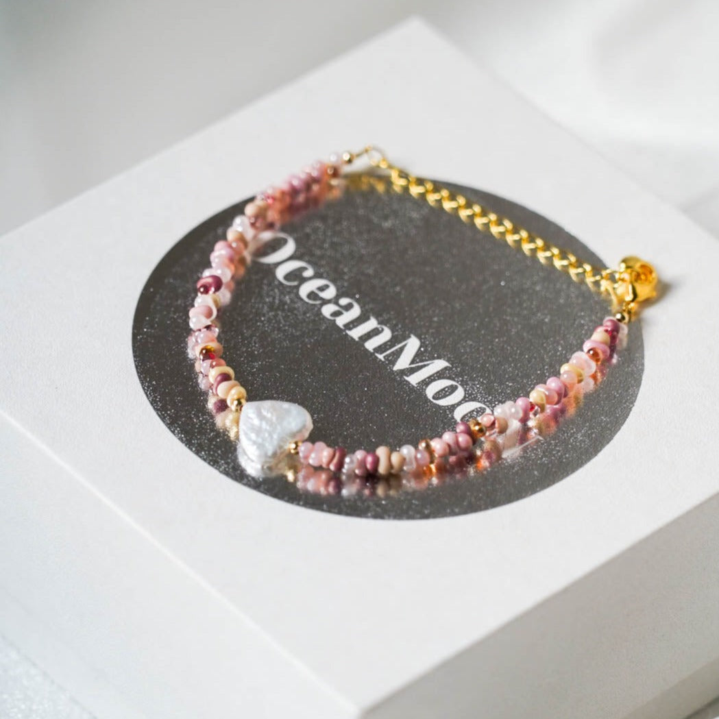 Pink Love Baroque Pearl Bracelet