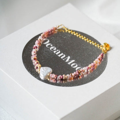 Pink Love Baroque Pearl Bracelet