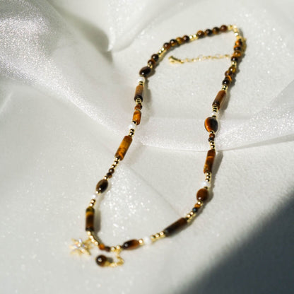 Amber Star Pearl Necklace