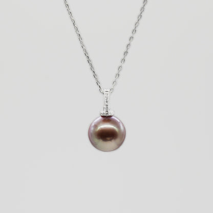 Purple Freshwater Pearl Necklace