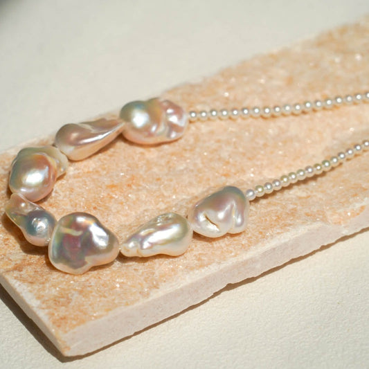 Half-moon Baroque Pearl Necklace