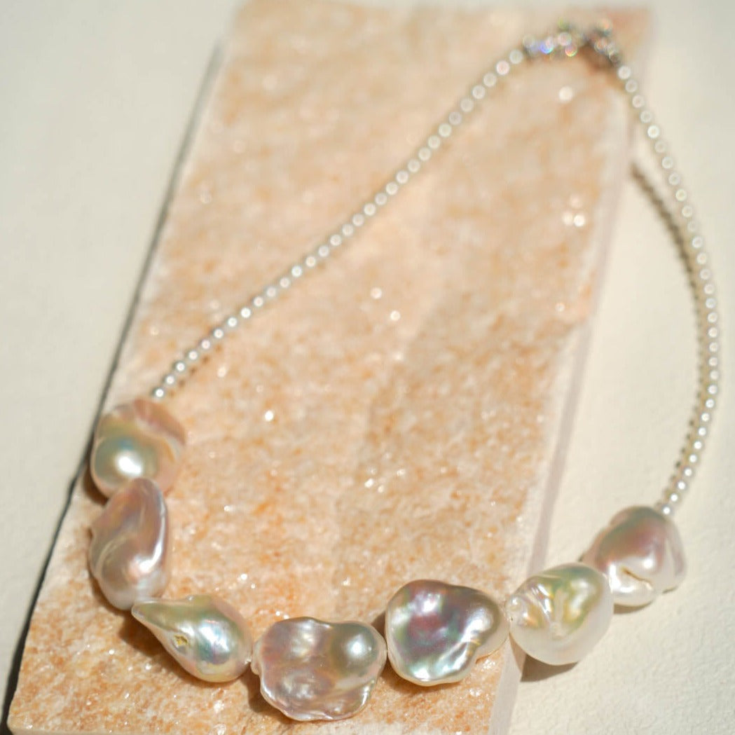 Half-moon Baroque Pearl Necklace