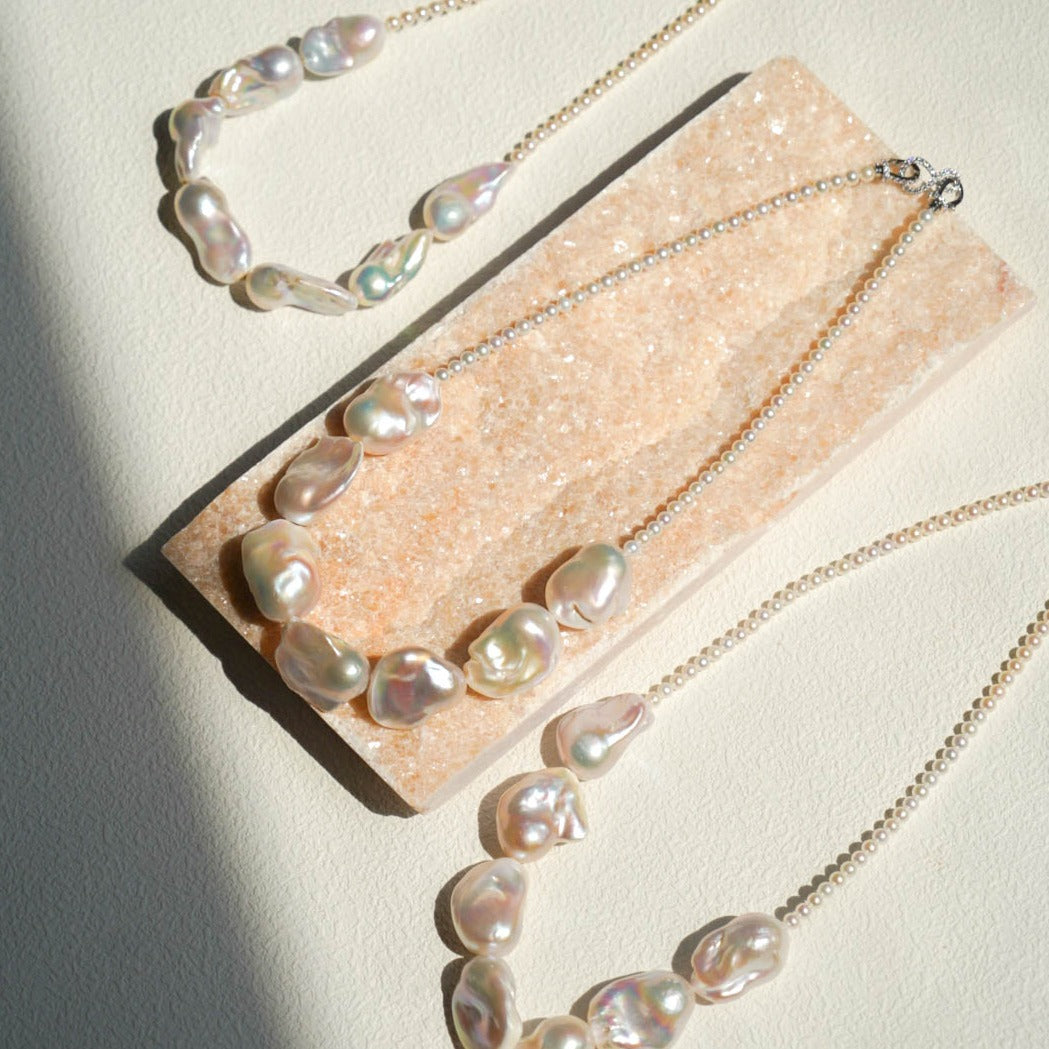 Half-moon Baroque Pearl Necklace