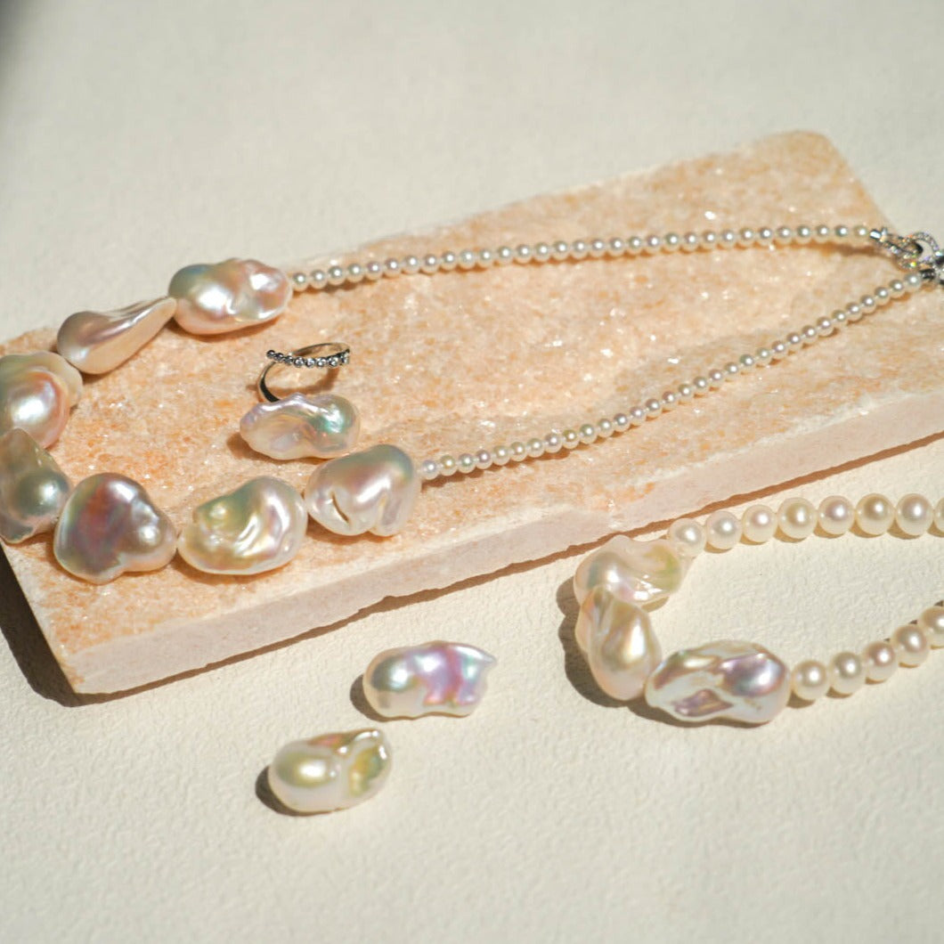 Half-moon Baroque Pearl Necklace