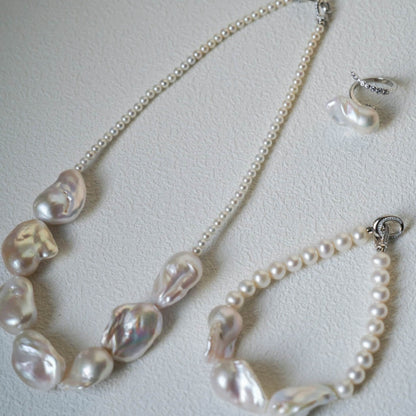 Half-Moon Baroque Pearl Set