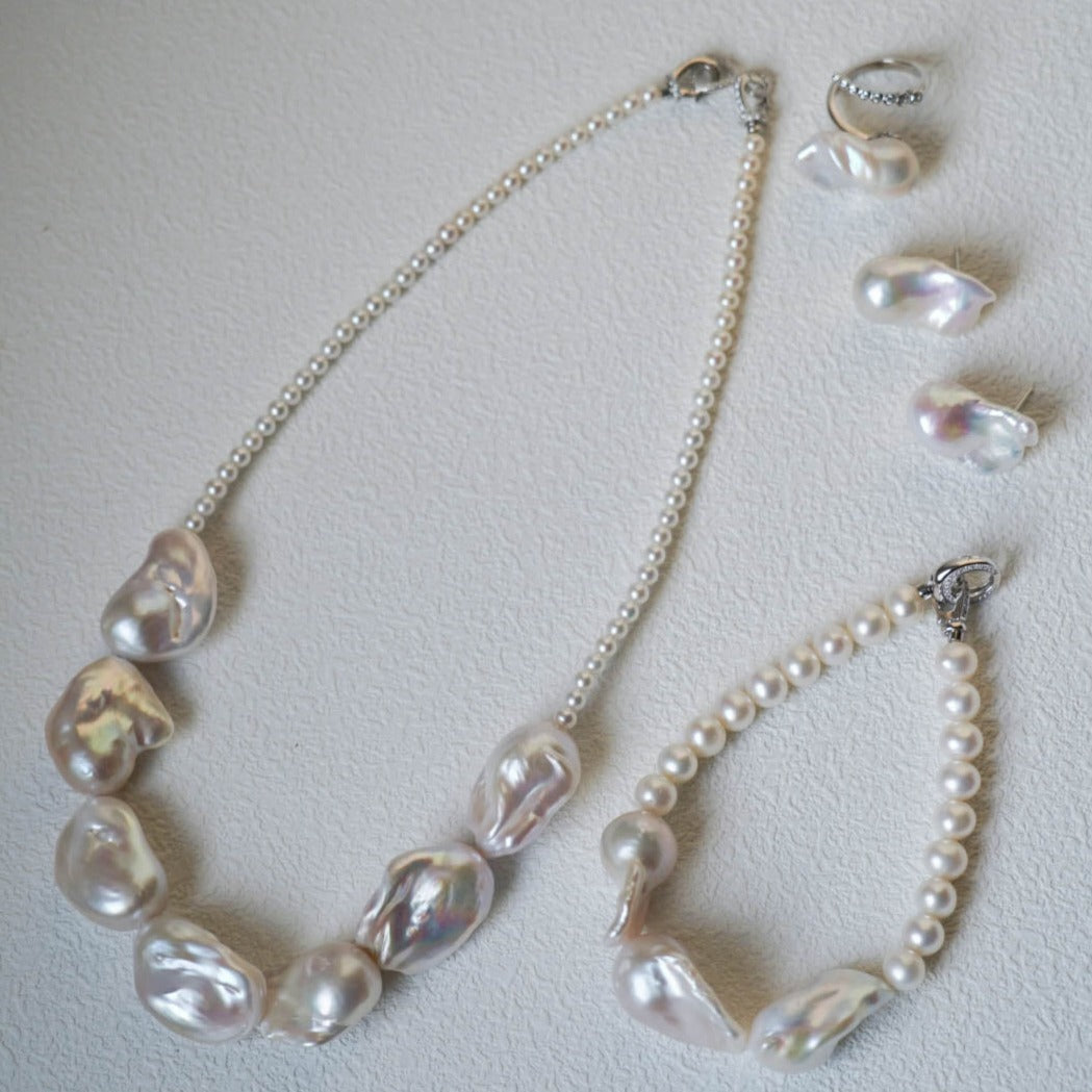 Half-Moon Baroque Pearl Set