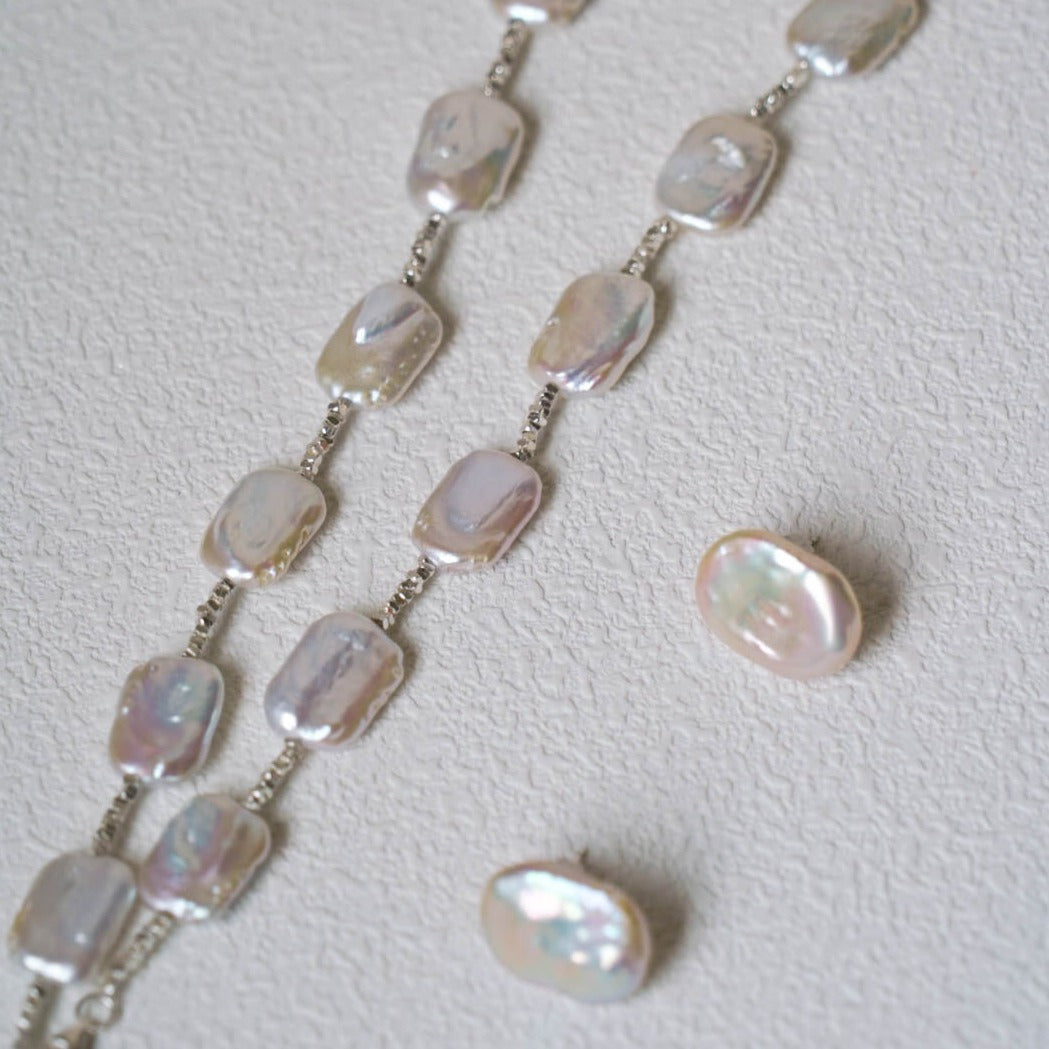 Square Baroque Pearl Set