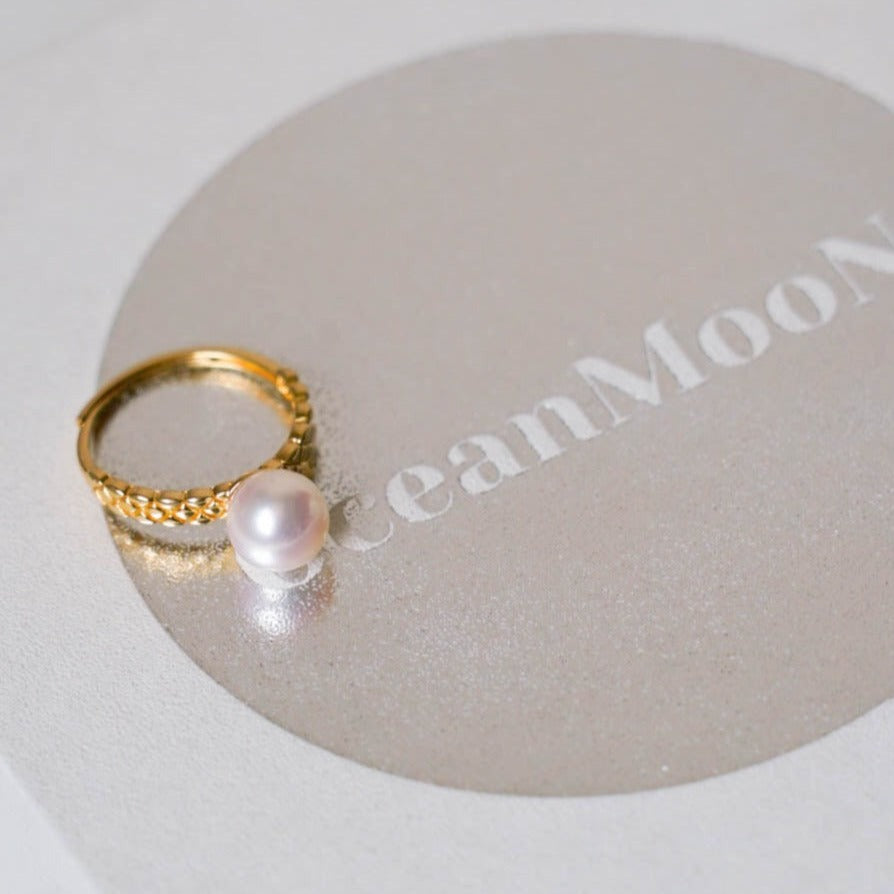 Lozenges Akoya Pearl Ring