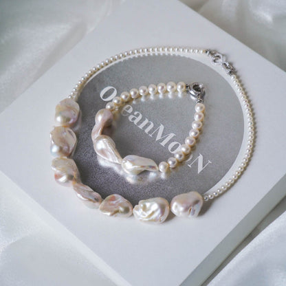 Half-Moon Baroque Pearl Set