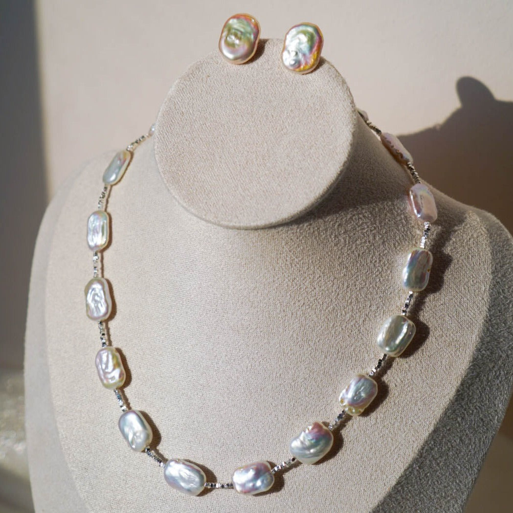 Square Baroque Pearl Set