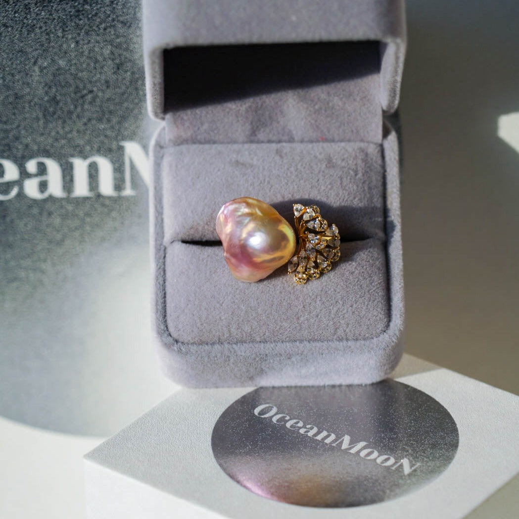 Cowry Baroque Ring