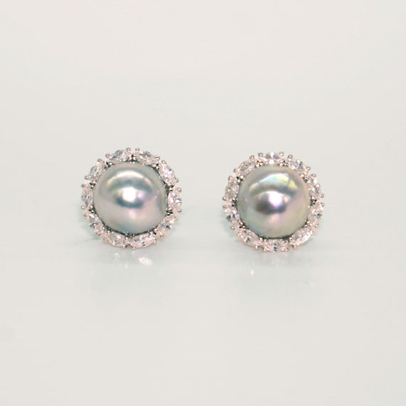 Sunflower Akoya Baroque Pearl Earring