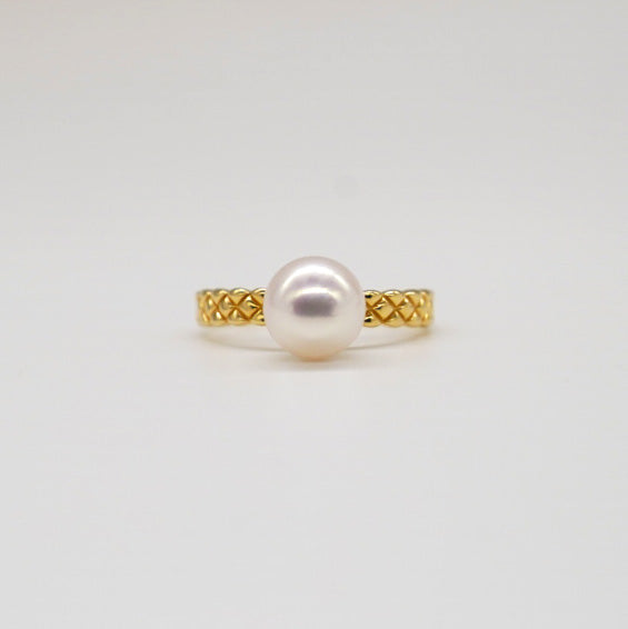 Lozenges Akoya Pearl Ring