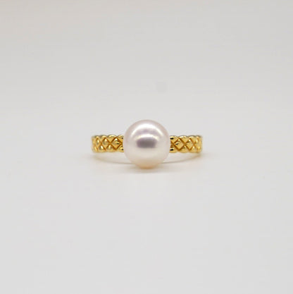 Lozenges Akoya Pearl Ring