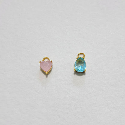 Heart & Teardrop Charm