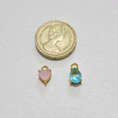 Heart & Teardrop Charm