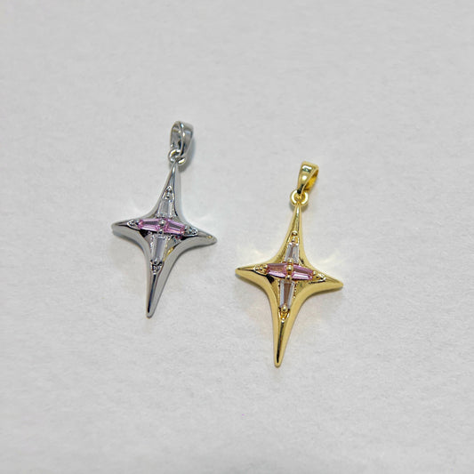 Four-Pointed Star Charm