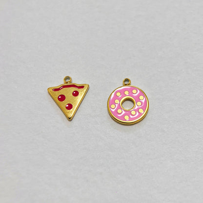 Pizza & Donut Charm