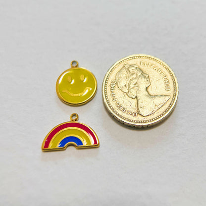 Rainbow Smile Charm