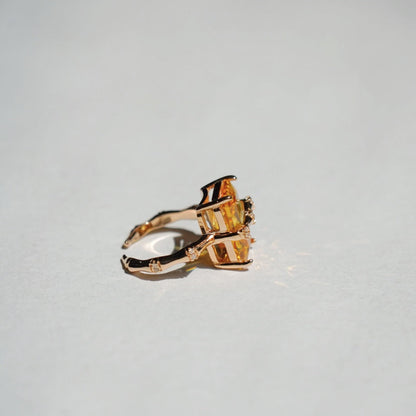 Yellow Cube Ring